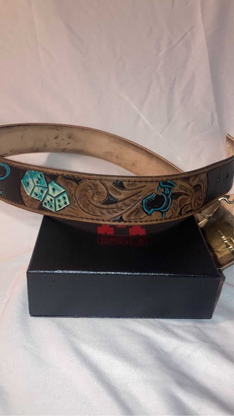 Adult Western Belts floral pattern